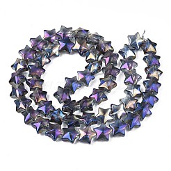 Perles en verre plaquent brin&nbsp;EGLA-S188-18-B01