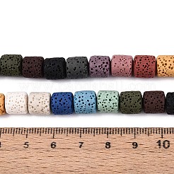 Natürliche Lavasteinperlenstränge&nbsp;G-N257-16A-01