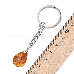 Porte-clés en ambre naturel&nbsp;KEYC-JKC01475-02