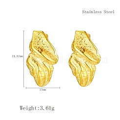 Boucles d'oreilles à tige géométriques élégantes en acier inoxydable 304&nbsp;IC1123