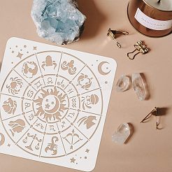 Grandi modelli di stencil per pittura da disegno riutilizzabili in plastica&nbsp;DIY-WH0172-641