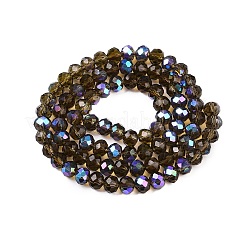 Chapelets de perles en verre électroplaqué&nbsp;EGLA-A034-T3mm-L30