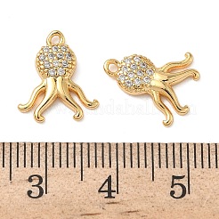 Ozean Messing Micro Pave klare Zirkonia Charms&nbsp;KK-B160-42G-02