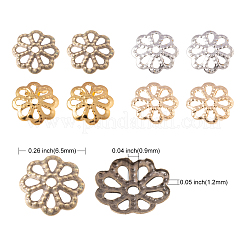1600 pièces 4 couleurs 8 bouchons de perles de fer à pétales&nbsp;IFIN-CJ0001-64