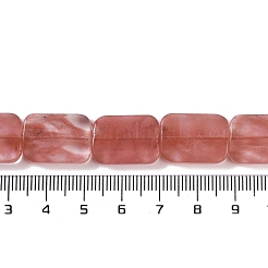 Chapelets de perles en verre de quartz de cerise&nbsp;G-M420-M05-02