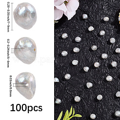 100 Stück natürliche Süßwasser-Zuchtperlen&nbsp;PEAR-LT0001-03