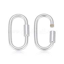 2 Stück 925 Sterlingsilber-Verschlusskarabiner&nbsp;STER-PH0004-52A
