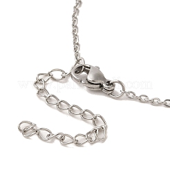 304 Edelstahl Herz Anhänger Halsketten & Armbänder & Ohrstecker Sets für Damen&nbsp;SJEW-C004-11P