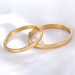2 Stück schlichtes Armreif-Set aus 201 Edelstahl in 2 Größen zum Valentinstag&nbsp;SJ6679-1