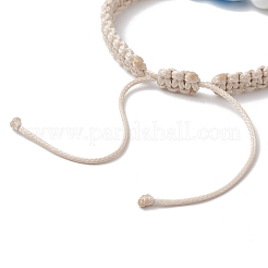 3 braccialetti di perline intrecciate in porcellana fatti a mano regolabili per bambini&nbsp;BJEW-JB11969