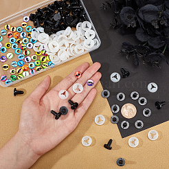Handwerk Kunststoff-Puppe Augen Stofftier Augen&nbsp;DIY-PH0009-37