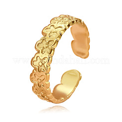 Anelli aperti con polsino in acciaio inossidabile 304 per donna&nbsp;WG8C751-02