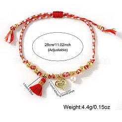 Armbänder mit Herzanhängern aus einer Legierung zum Pride Month&nbsp;YY7958-2
