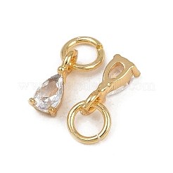 Ottone micro spianare pendenti zirconi&nbsp;KK-Z120-05G-04