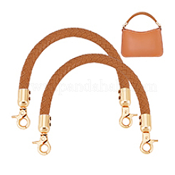 Anses de sac tressées en similicuir pu&nbsp;DIY-WH0366-41B