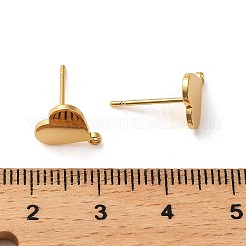Messing Ohrstecker Zubehör&nbsp;KK-P285-04G