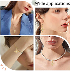 Pendenti con zirconi cubici di grado aaa in ottone da 10 pezzo&nbsp;ZIRC-BBC0002-61G