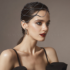 Copricapo in maglia di strass&nbsp;AJEW-WH0413-82B
