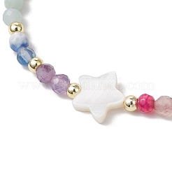 Bracciali regolabili in filo di nylon intrecciato per donna&nbsp;BJEW-JB11660-02
