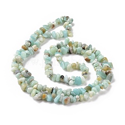 Fili di perline di amazonite di fiori naturali&nbsp;X-G-M205-12B