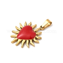 304 Edelstahl-Emaille-Anhänger&nbsp;STAS-Z158-01G-01
