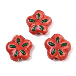 Cuentas de esmalte de porcelana hechas a mano&nbsp;PORC-G016-07N
