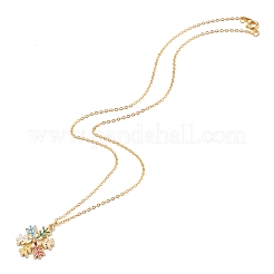 Colliers pendentif flocon de neige en alliage émaillé&nbsp;NJEW-JN03314