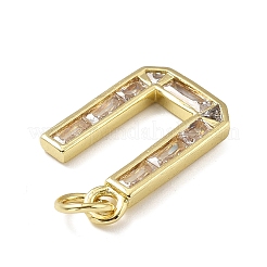 Pendentifs avec zircon cubiques à micro-pavés en laiton&nbsp;KK-V014-01G-21