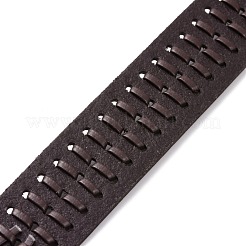 Bracelet cordon tressé cuir vachette vintage pour homme&nbsp;BJEW-A039-02B