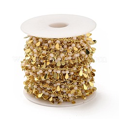 Glasperlen-Tropfen-Charm-Ketten&nbsp;CHC-A006-13G-02