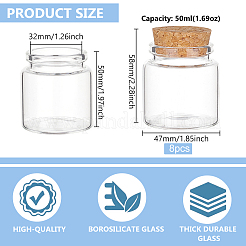 Leere Glasflasche&nbsp;LS-AJEW-WH0470-43A