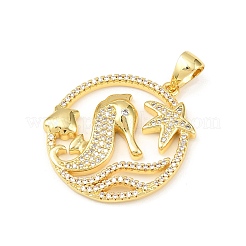 Ocean Messing Micro Pave Zirkonia Anhänger&nbsp;KK-K411-04B-G