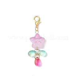 3 pendentif décoratif en forme d'étoile en forme de larme&nbsp;HJEW-JM04132