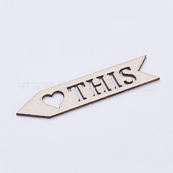 Cabochons en bois&nbsp;WOOD-L003-22