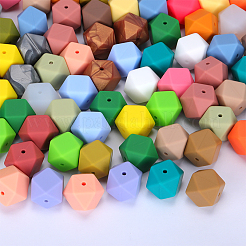 Perles focales hexagonales en silicone&nbsp;LS-SI-JX0020A-07