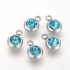 201 ciondoli in strass in acciaio inossidabile&nbsp;X-STAS-S068-12