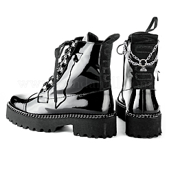 6 chaîne de sangle de bottes en aluminium de style 3 pièces&nbsp;HJEW-DR00274