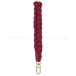 Pendentif de poignet en fils de coton macramé fait à la main&nbsp;HJEW-JM02623