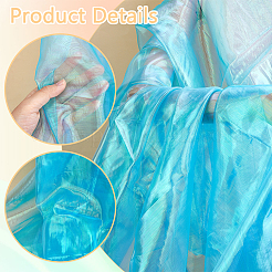 Tessuto in poliestere laser&nbsp;DIY-WH0496-92B