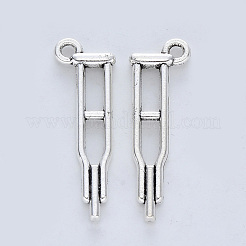 Tibetischer stil Aluminium Anhänger & Charms&nbsp;TIBE-R316-088AS-RS