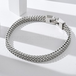 Bracelets en acier inoxydable 304 pour femmes et hommes&nbsp;STAS-N117-02P