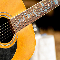4 Blatt 4 Farben Papierbildaufkleber für die Dekoration des Gitarrengriffbretts&nbsp;STIC-FH0001-31