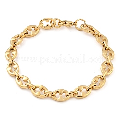Bracelets à maillons ovales en acier inoxydable 304 pour femmes et hommes&nbsp;BJEW-F488-48A-G