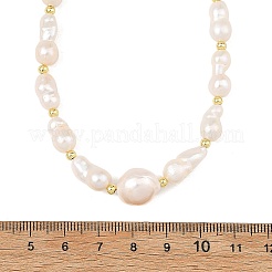 Colliers de perles baroques naturelles keshi en perles dégradées pour femmes&nbsp;NJEW-JN06489