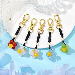 Gefärbte natürliche malaysische Jade Klee Anhänger Dekoration&nbsp;KEYC-JKC00979