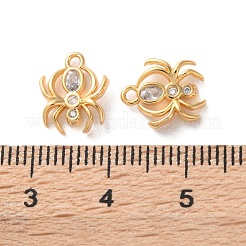 Pendenti in zirconi cubici trasparenti in micro pavè di ottone&nbsp;KK-L221-022G