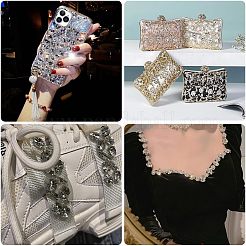 70 Stück 7 Stil DIY spitz zurück K9 Glas Strass Cabochons&nbsp;RGLA-CA0001-07