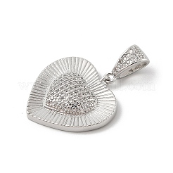 Ottone micro spianare pendenti zirconi&nbsp;KK-U047-12P