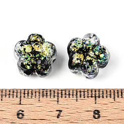 Handgefertigte Stränge aus Folien-Bunte Malereiperlen&nbsp;FOIL-T008-06C