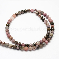 Perline Rhodonite naturale fili&nbsp;X-G-F364-01-8mm